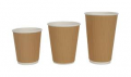 Ripple Coffee Cups8oz, 12oz and 16ozBlack & Kraft
