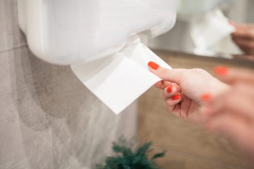 Folded Hand Towels