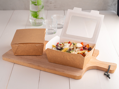 Kraft Fluted Hot Box
